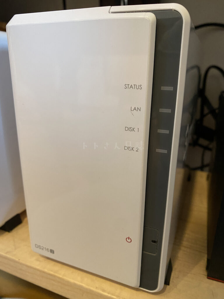 Synology DS216J HDD交換